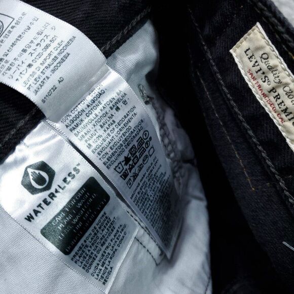 Levi's Premium 501 '81 Mom Jeans Black Distressed Size 25x31 High Rise Tapered - Picture 8 of 12